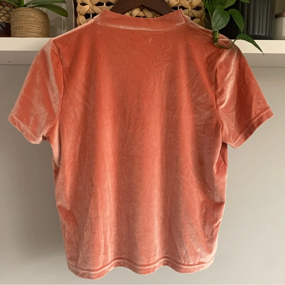• [Madewell] Velvet Tie Neck Top • - Picture 7 of 10